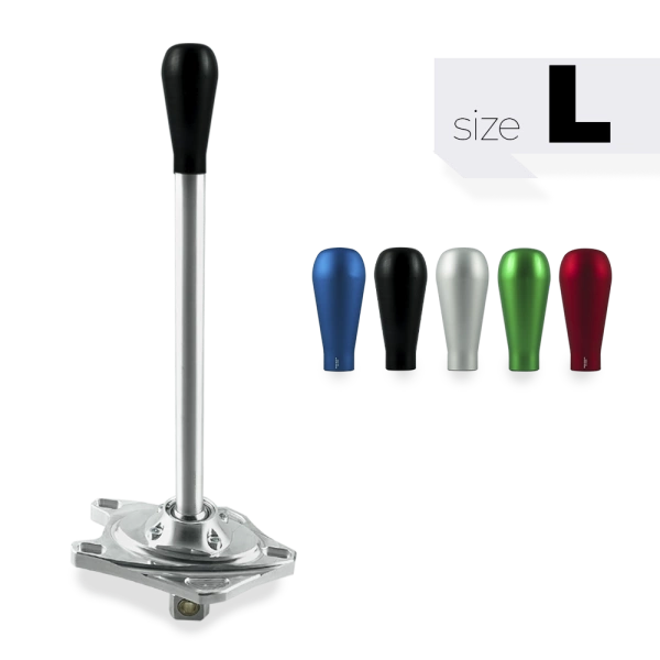 Short shifter BMW E8x E9x - pommeau long noir en aluminium