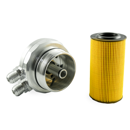 Tapa de filtro de aceite con racores para enfriar aceite VW AUDI 3.0 TDI DEW DEWA DEWB