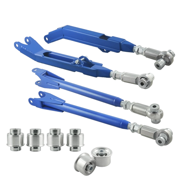 Stage 3 Jeu de bras de suspension réglables + bagues en aluminium pour BMW E36 – Uniball 95 kN