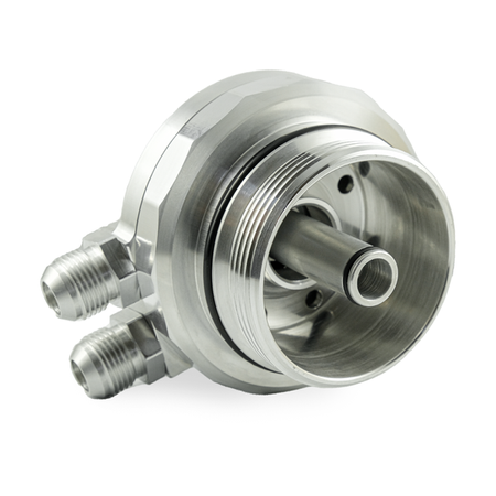 Oil filter lid (cap) with oil cooler fitting VW AUDI 3.0 TDI DEW DEWA DEWB