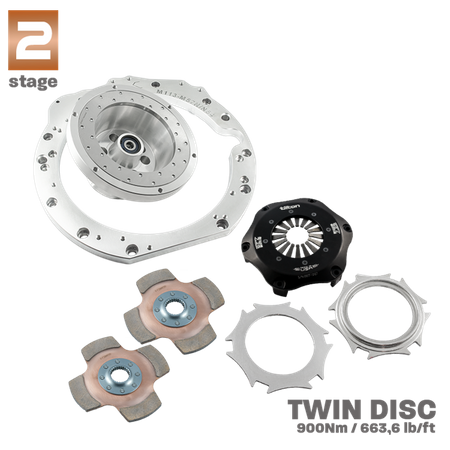 Race stage 2 Mercedes-Benz M113 M113K AMG - cambio manuale 6 marce BMW M57n GS6-53DZ HGD JGA - 184mm / 7.25" (P)