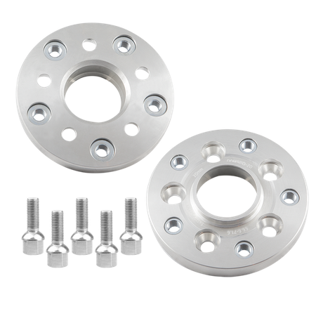 Aluminium wheel spacers / adapters set 5x112 to 5x130 / 57,1 to 71,6 / 35mm / 1.39" (VAG - Porsche)