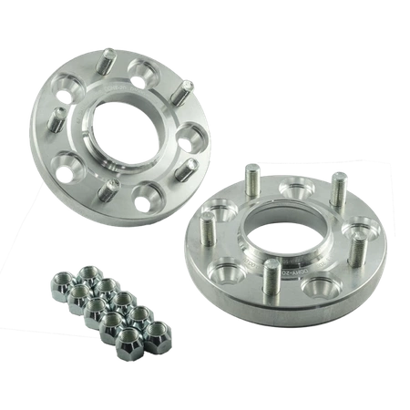 Spurverbreiterung 5x114.3 / 67.1 / 20mm 0,79" (M12x1.5 gerändelte Bolzen + Muttern)