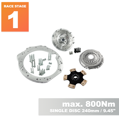 Race stage 1 Mercedes-Benz M112 M113 M113K - BMW E60 530D M57n GS5-39DZ HGD JGA 6-marchas - 240mm / 9.45"