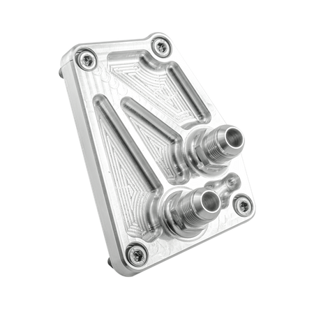 AN10 Relokator Adapter chłodnicy oleju BMW V8 M60 M62 + złączki