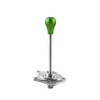 Short shifter BMW E8x E9x - pommeau court vert en aluminium (C)