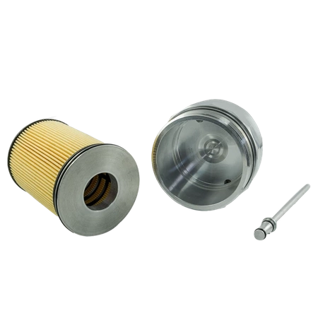 Tapa de Aluminio del Filtro de Aceite para BMW M52 M54 M56 con Dos Puertos para Sensores