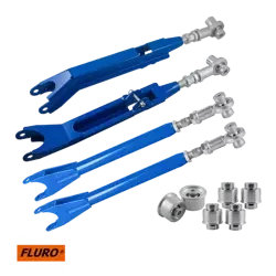 Stage 3 Juego de brazos de control ajustables + casquillos de aluminio para BMW E46 – Uniball