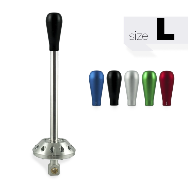 Short Shifter BMW E30 E34 – Langer Schwarzer Aluminiumknopf