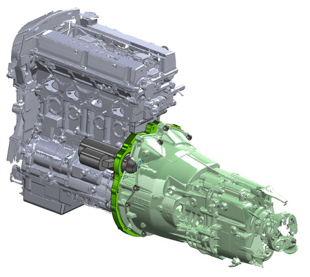 Gearbox Adapter Plate Mitsubishi 4G63 - Manual BMW ZF5 GS5-39DZ GS6-53DZ GS6-53BZ / 8HP / DCT