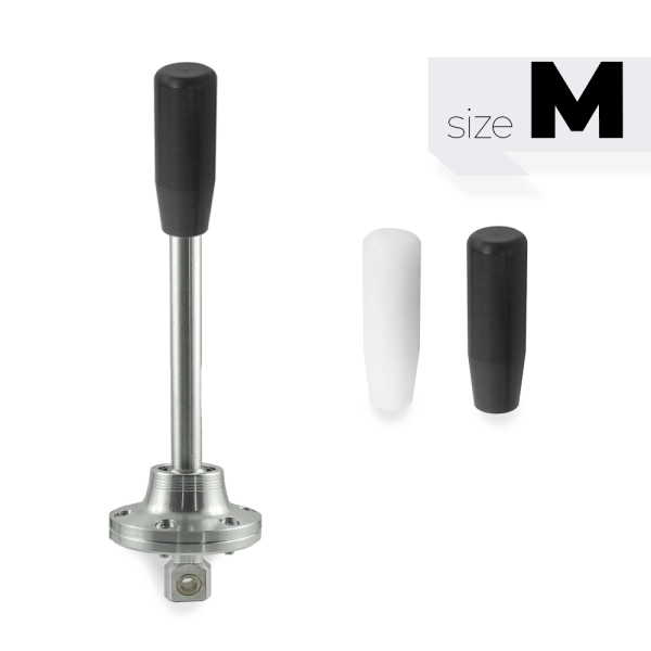 Short shifter BMW E46 version nouvelle - bouton long en téflon noir (C)