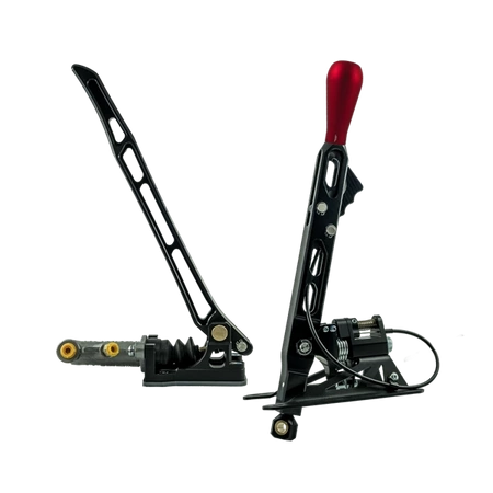 Freno a mano idraulico Black Edition - 0.750" + Short Shifter PRO H per cambi BMW - Lungo Rosso