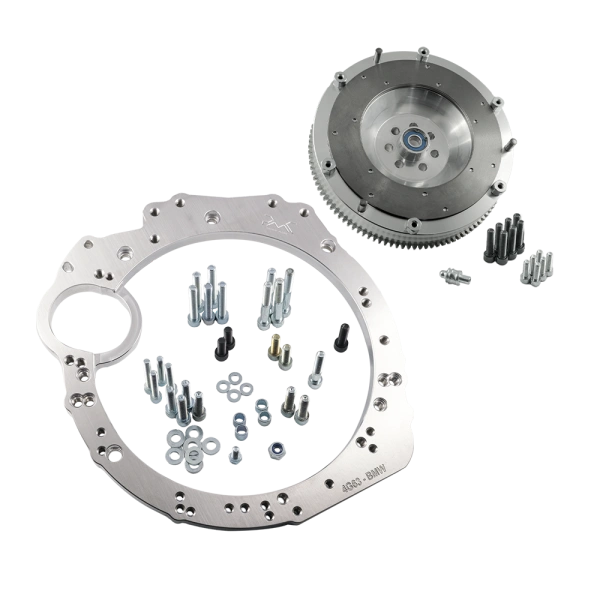 Adaptador Mitsubishi 4G63 - caja manual 6 velocidades BMW M57n GS6-53DZ HGD JGA HGA - 240mm / 9.45"
