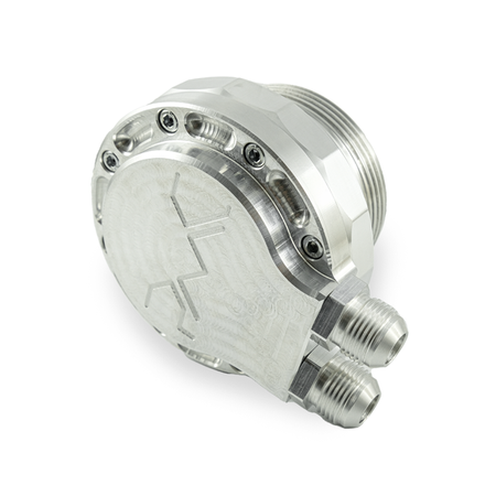 Oil filter lid (cap) with oil cooler fitting VW AUDI 3.0 TDI DEW DEWA DEWB