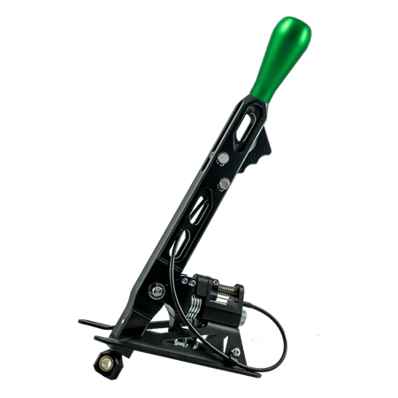 Black Edition Freno de mano hidráulico - 0.750" (invertido) + PRO H Short Shifter para caja de cambios BMW - Pomo Largo Verde