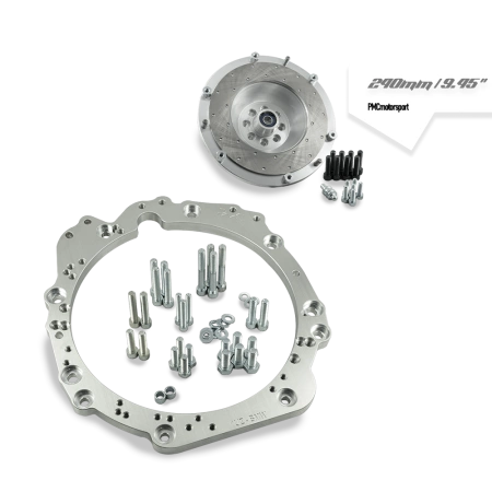 Kit adattatore Toyota UZ - manual 6-marce BMW M57n GS6-53DZ HGD JGA HGA - 240mm / 9.45"