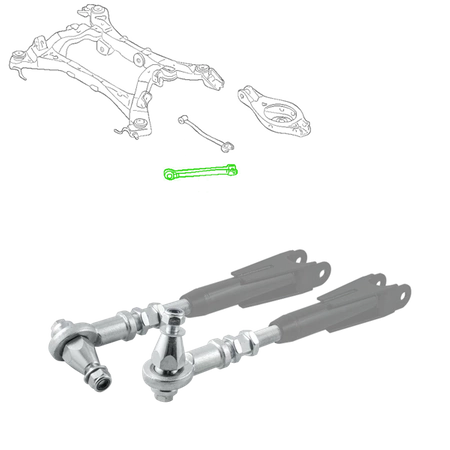 Extremo uniball para brazo de control lateral trasero ajustable Nissan 350Z Z33